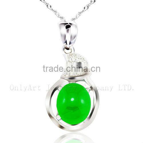 wholesale antique gemstone silver pendant in delecate design
