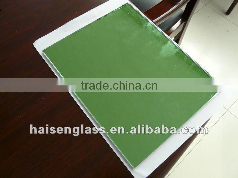 5mm dark green reflective glass for building glass