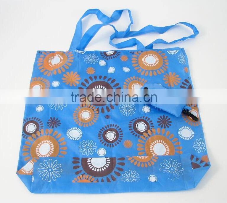 Promotional foldable nylon grocery bag