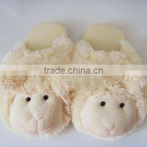 plush indoor animal frog slippers/women plush slipper/plush indoor slippers