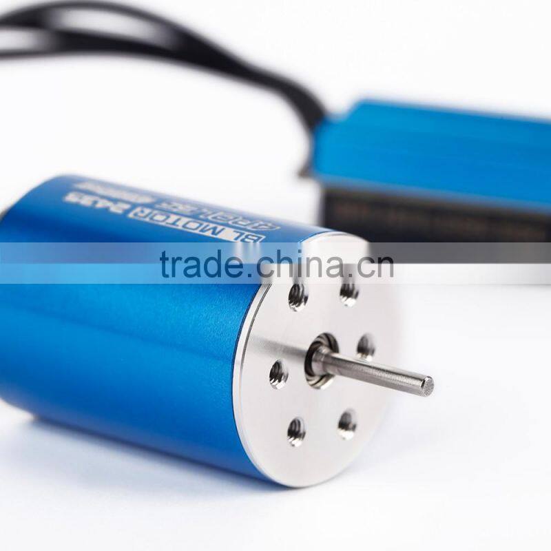 2435 4800KV 4P Sensorless Brushless Motor+25A Brushless ESC for 1/16 RC Car