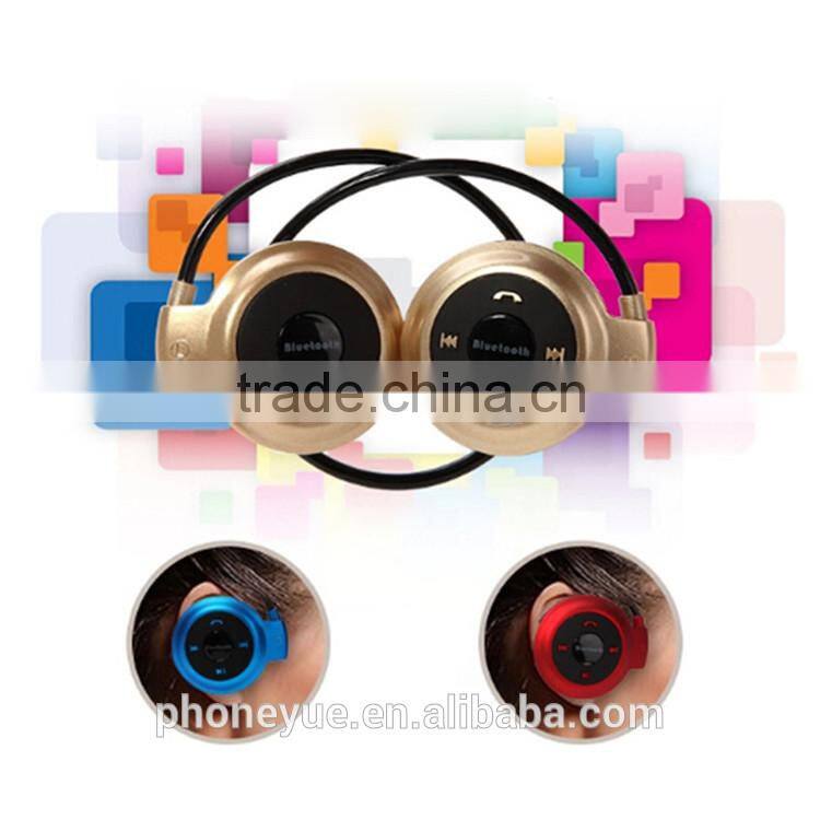 2016 newest mini 503 neckback sport wireless bluetooth stereo headset with microphone