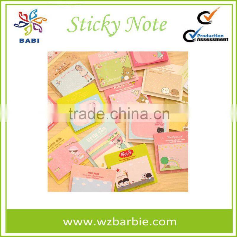 Promotion Eco-friendly Cute Animal Sticky Notes