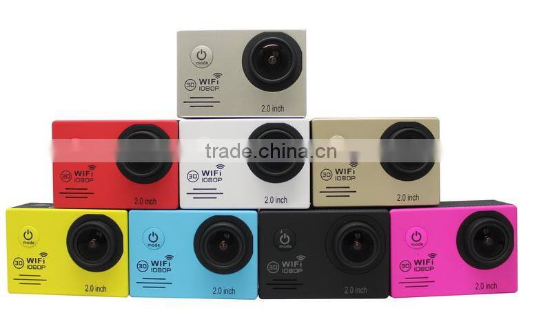 SJ7000 Full HD 1080P Waterproof Action Camera WIFI Sports Camcorder +Extra battery + Charger 2.0"LCD Diving Helmet Camera DVR