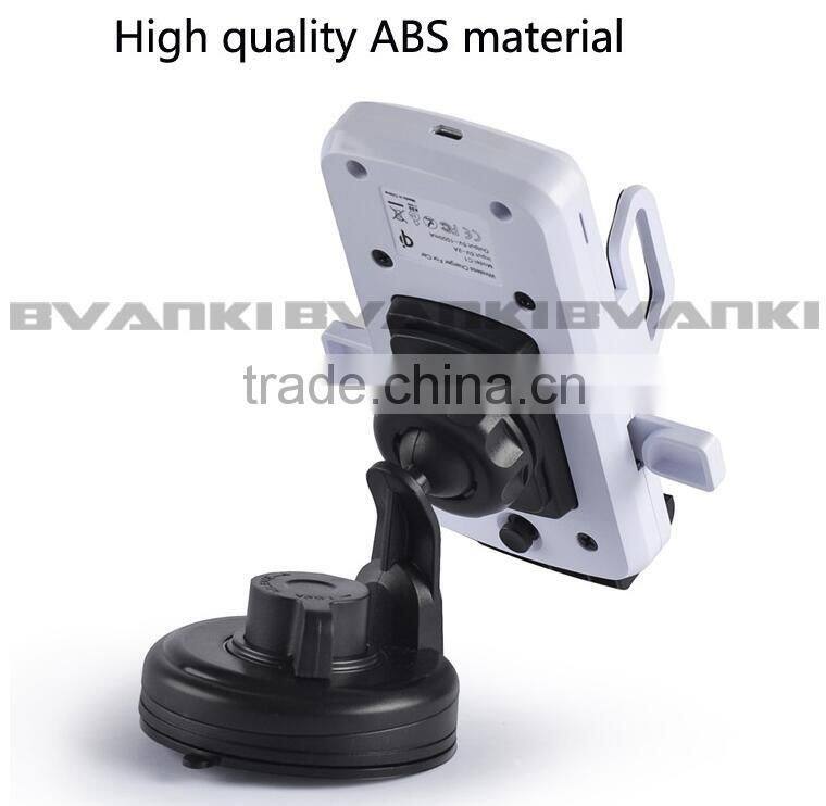 Phone Cradle Holder+ Wireless Car Charger Transmitter Adapter For Samsung