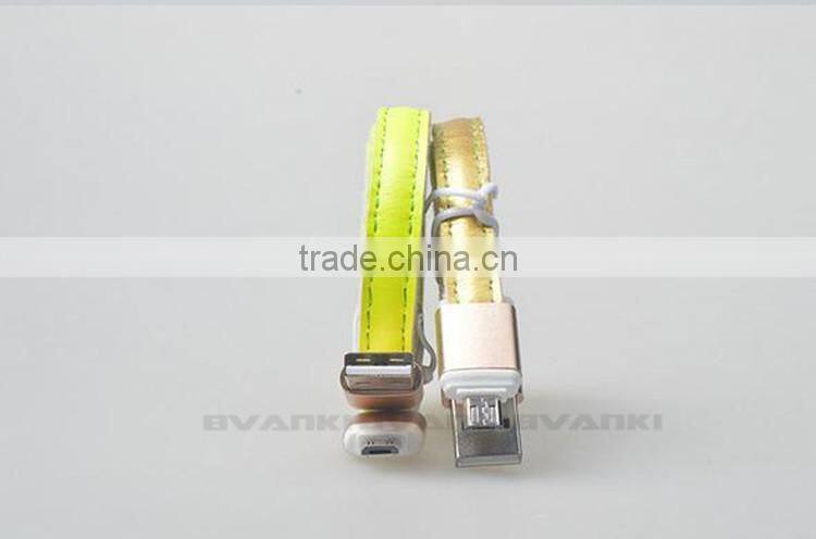 Express Alibaba Leather USB Data Cable,Magnetic Micro USB Cable For Mobile Phone Bulk Buy From China