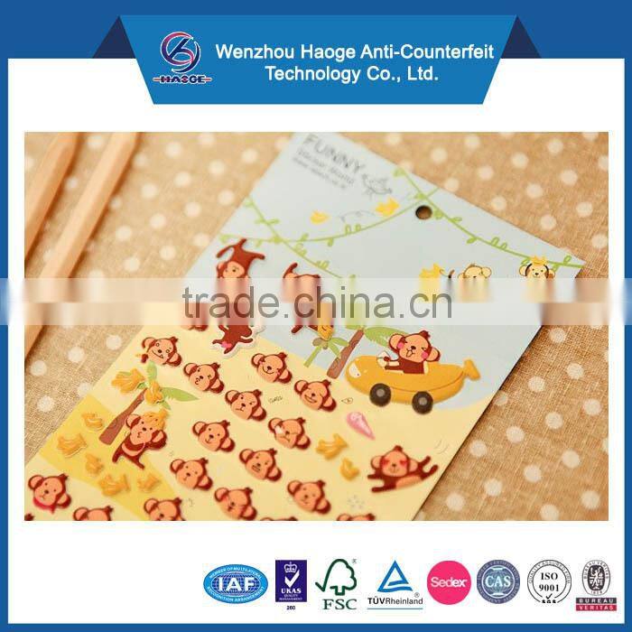 Decorative 3d foam puffy sticker & PVC puffy sticker, sponge sticker & epoxy sticker