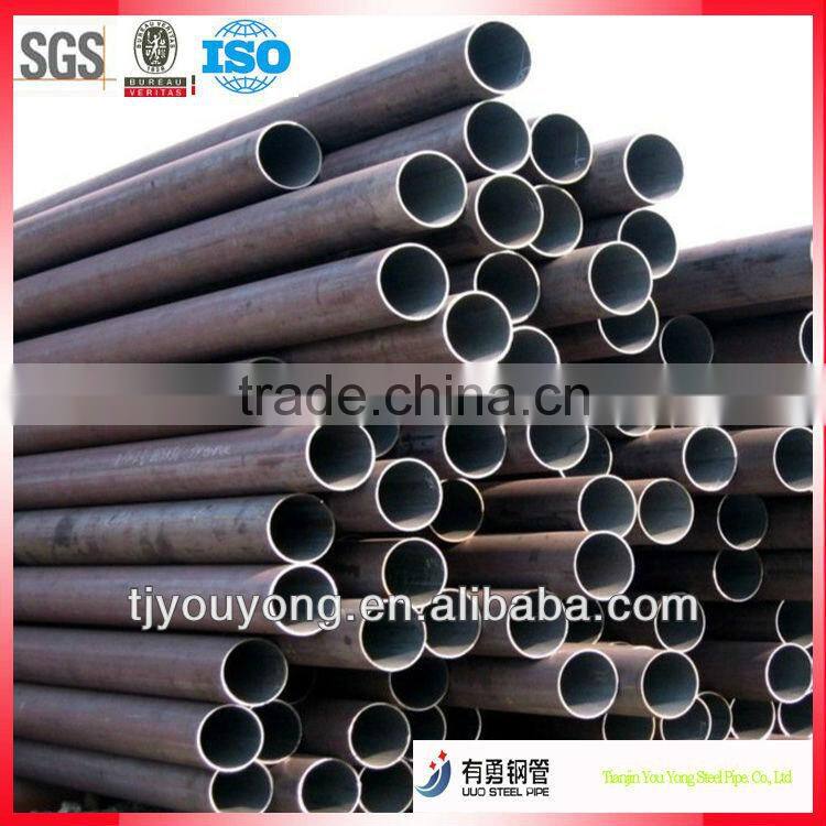 Black Erw Welded low Carbon Mild Steel Pipes Schedule 40