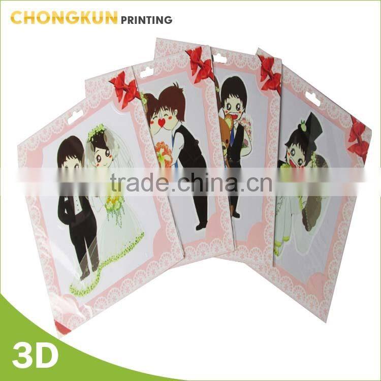 transparent sticker for wedding decoration printing sticker