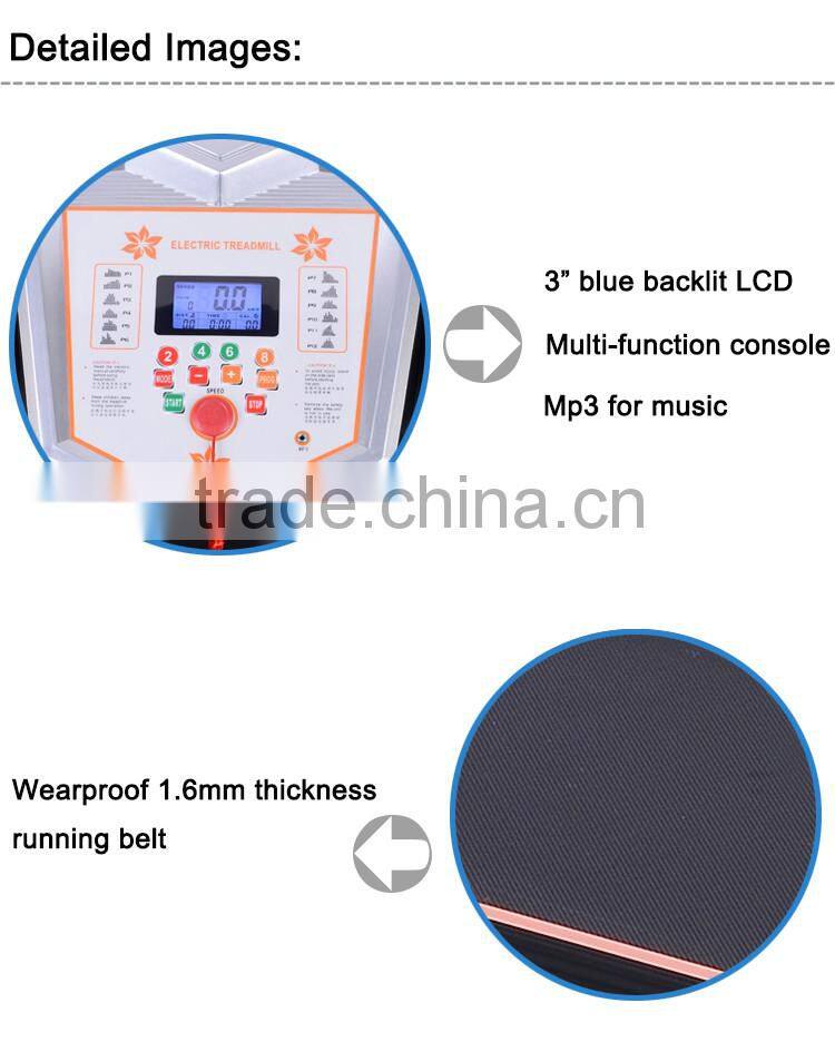 2.0HP folding body fit electric treadmills new fitness treadmill manual