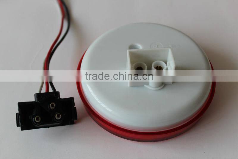 LED 4" round back up light stop turn tail light