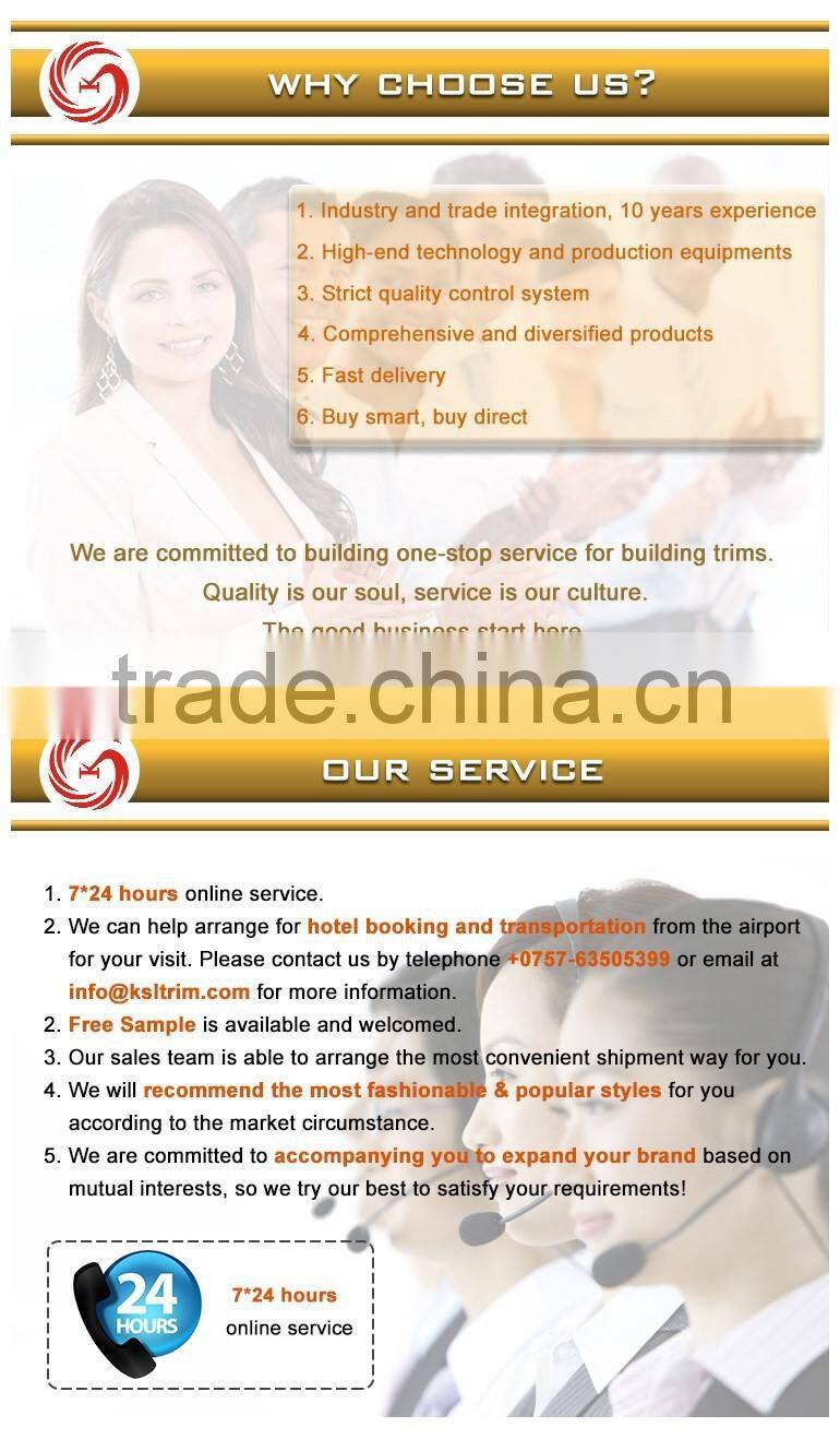 Wall mount stainless steel expansion joint movement joint bead