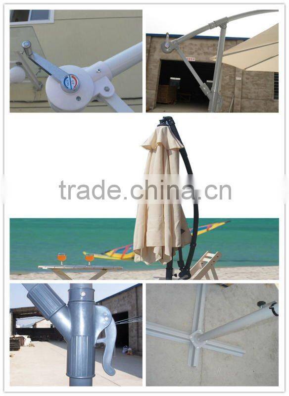 big outdoor umbrella- steel banana umbrella