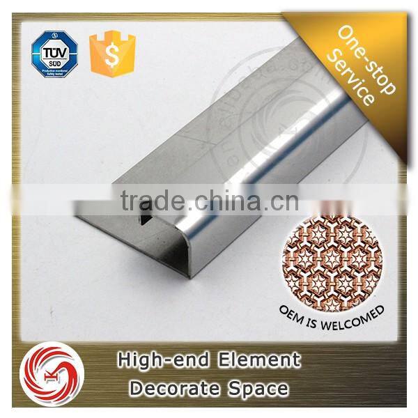 New research stainless steel wall tile trim
