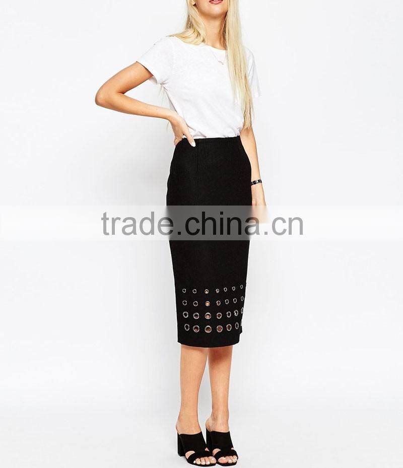Hollow lady elegant skirts designs dress summer apparel women uniform