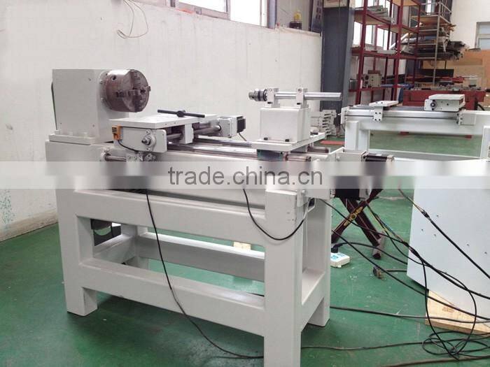 KC340 mini lathe machine CNC wooden bowl making machine/cnc turning machine