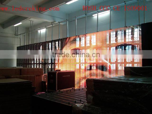 alibaba china shenzhen xxx photos indoor P16 transparent led curtain walls