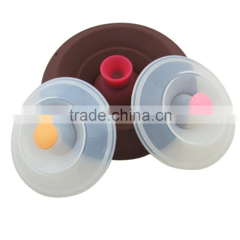 Hot Sell Food Grade Lovely Silicone Coffee Cup Cover Lid,LFGB Siliocne cup cover