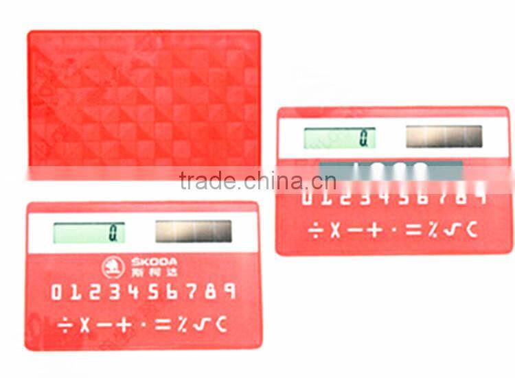 Promotional Gift Solar Power and Card Shape Mini Scientific Calculator / Electronic Gift Logo Custom Printed OEM Manufacturer