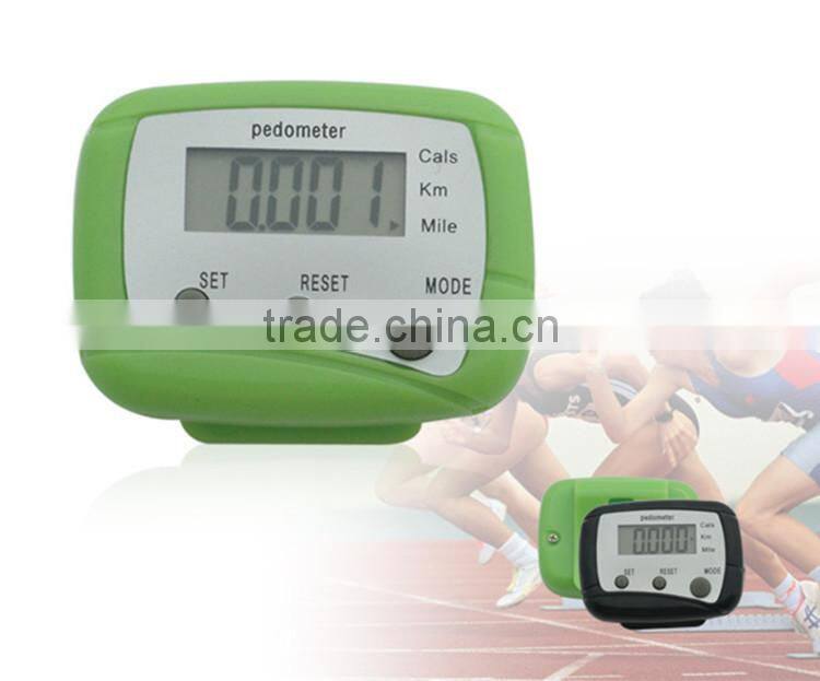 Bulk multi-function Cals/KM/Mile Personalized Setting Walk Mate Calorie Step Sport Counter pedometer