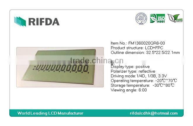 flexible lcd display screen for smart card bank card