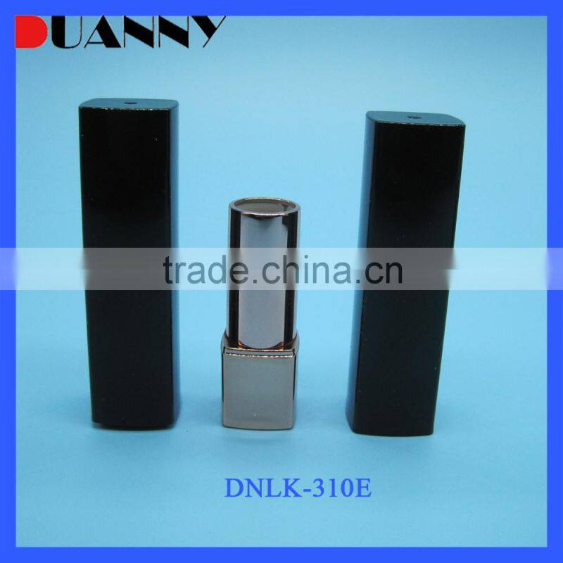 UV BLACK EMPTY SQUARE LIPSTICK CONTAINER WITH MIRROR FOR MAKEUP