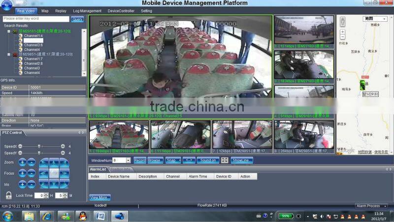 Richmor India NO1 Sale 4CH SD DVR with 3G GPS School Bus Mobile DVR