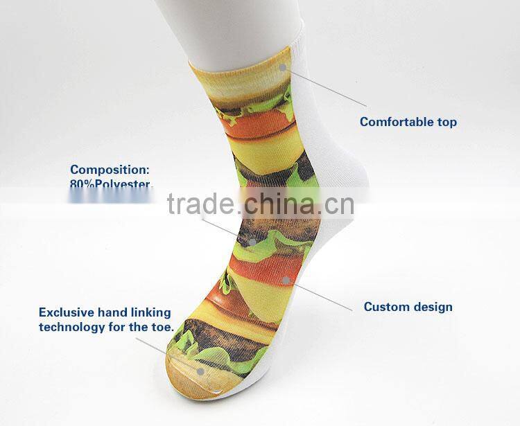 2015 Fashion Knee High Wholesale Custom Digital Sublimation Sock in Hot Sale!