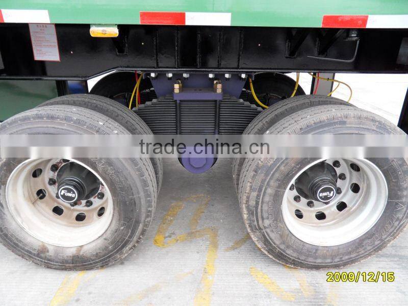 tri axle 50 Tons platform trailers for heavy duty for sale with good price (air suspension optional) for AngolaCongo