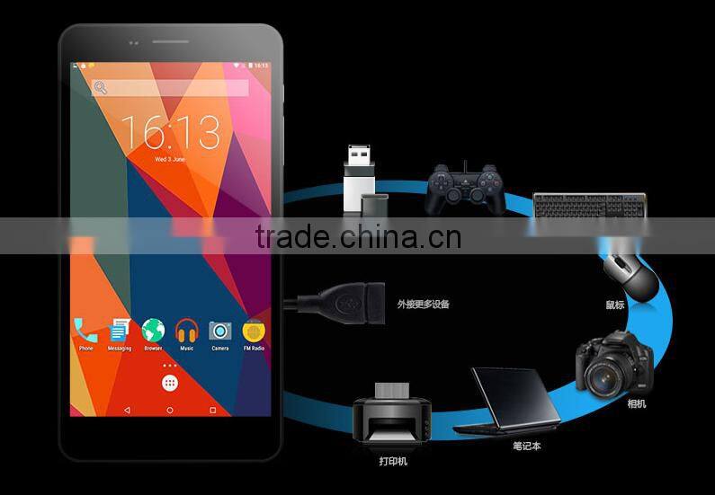 6.98" cube T6 dual sim card Android 5.1os support wifi gps bluetooth 2gb ram +16gb rom support 4G lte 2mp back camera tablet pc