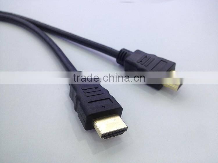 Manufacturer supplier gold plated hdmi cable 1.4v with hd 1080p supported
