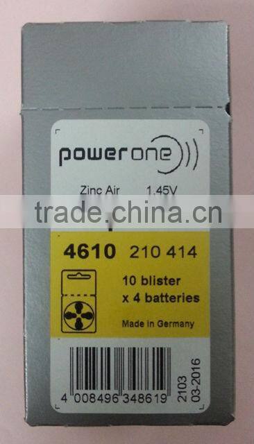 programmable Hearing aid battery hottest selling power one made in germany
