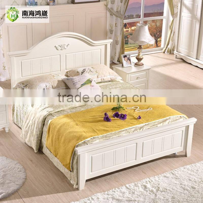 Latest Design White Wooden MDF Modern Bedroom Furniture