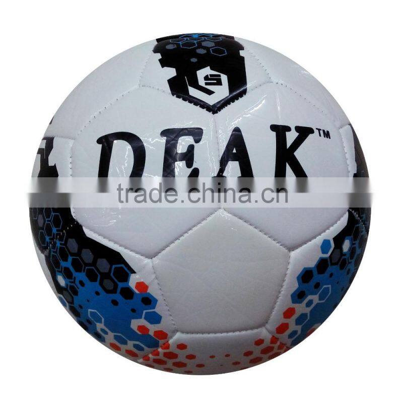 Hot sell promotion cheap customized print machine stitched PVC soccer ball/ football
