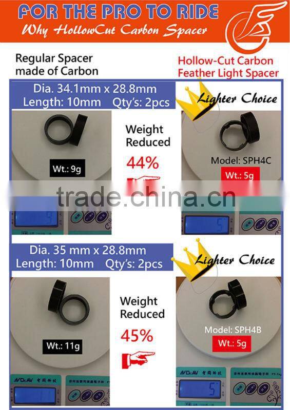 Headset Stem Spacer Carbon Fibre Bicycle Bike1 1/8"