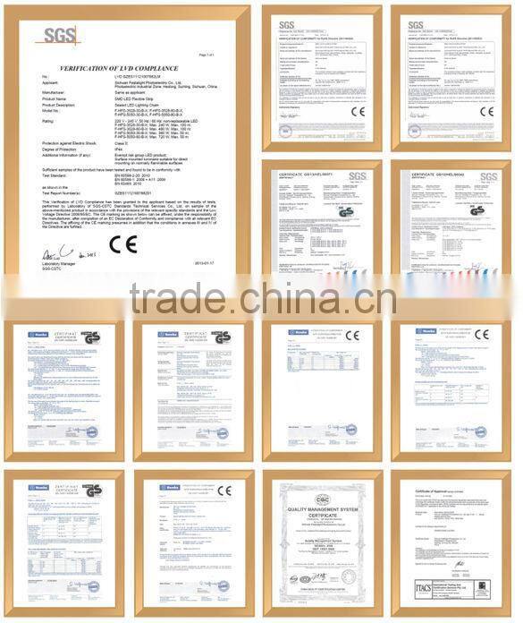 2016 hot sale copper wire 110V 220V interior decoration 30 led 3m flexible flat 5050 smd led light strip with CE ROHS