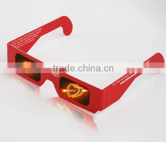 2015 newest popular amazing plastic 3d hologram glasses