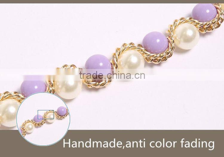 Shinning Glossy Peal Belly Dance Chain Belt