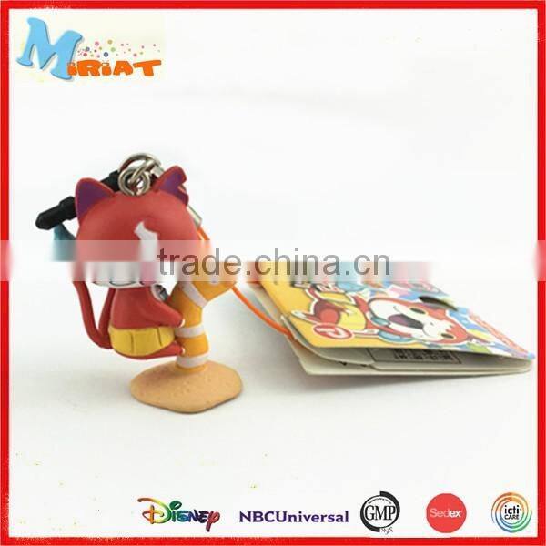 Promotion 3D Cartoon Characters Soft PVC Rubber keychain