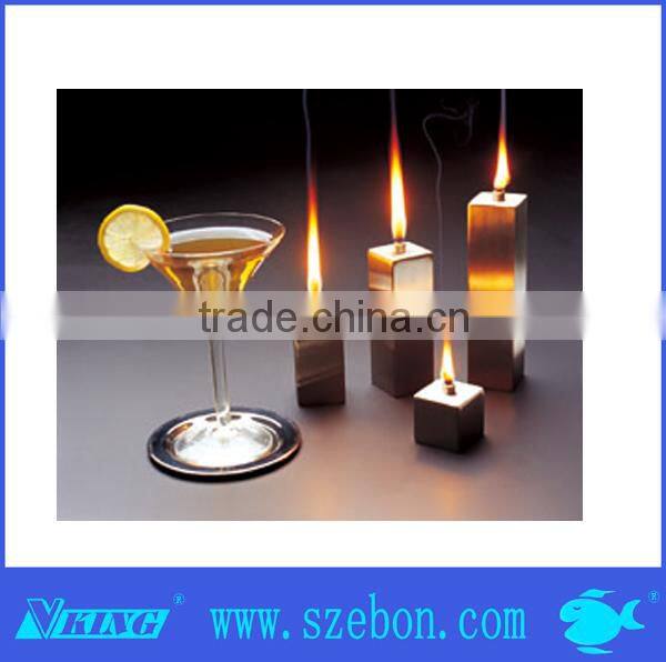 High quality long-stemmed stainless steel candle holder tealight candle holder