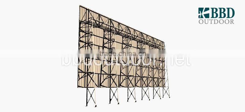 Advertising outdoor steel structure single sided billboard