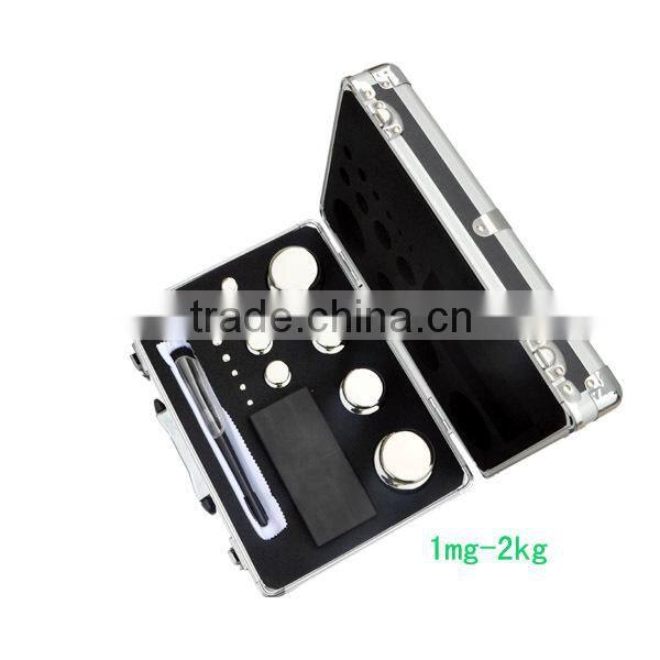 E2 class Analytical calibration weight set for balance calibration weights