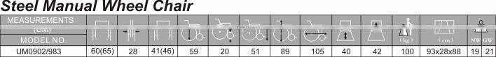 Economical manual Steel stander wheelchair