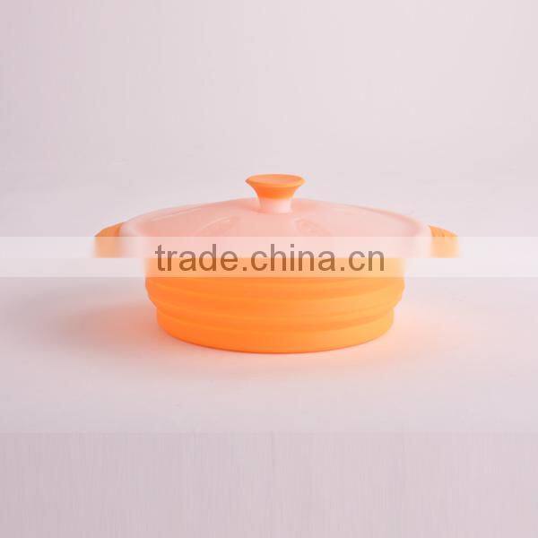 Silicone Ruber Colander with Cover
