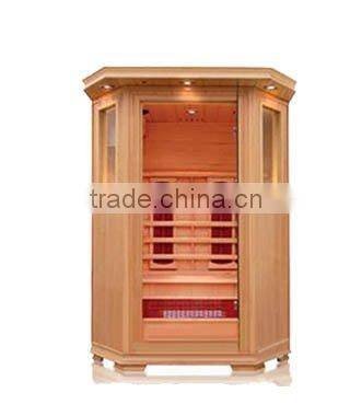 2 Person Infrared Sauna CE/Rohs Approved Canadian Hemlock Wood