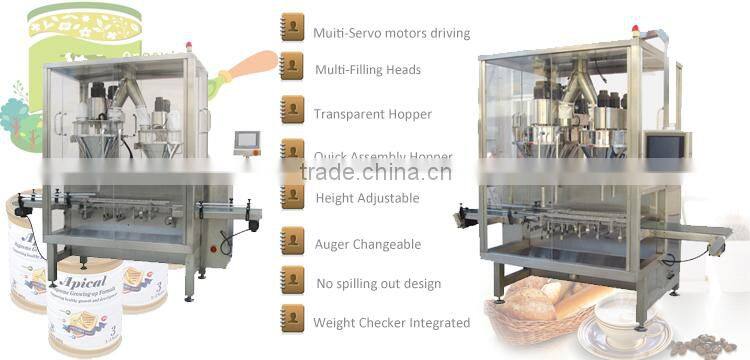 Rotary Type Multi-Heads High Speed 1000g chili powder pouch packaging machines