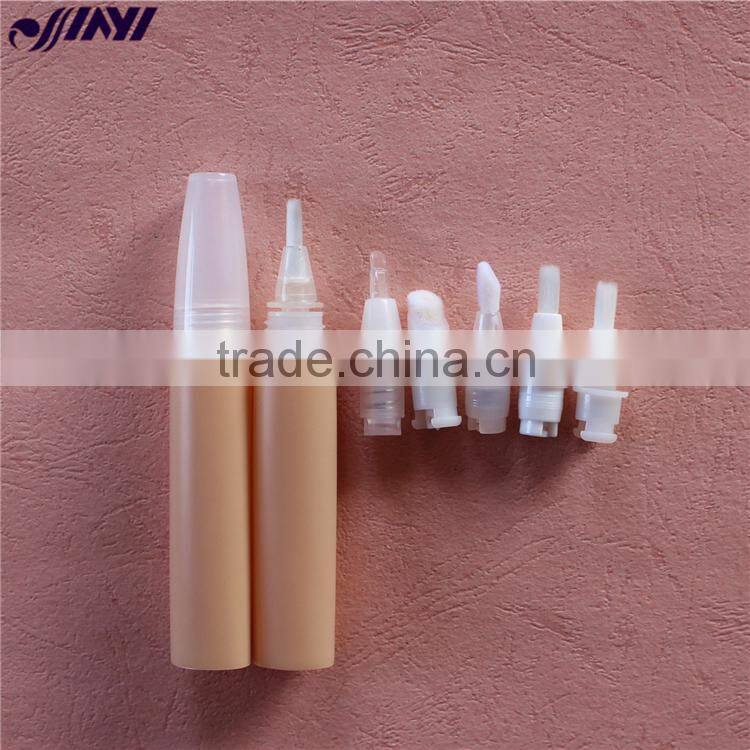 OEM Empty Plastic Cosmetic soft PE lip gloss tube packaging