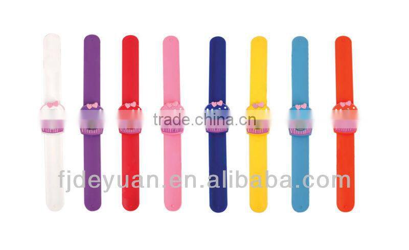 Good selling silicone slap Quartz Kids watch for girl