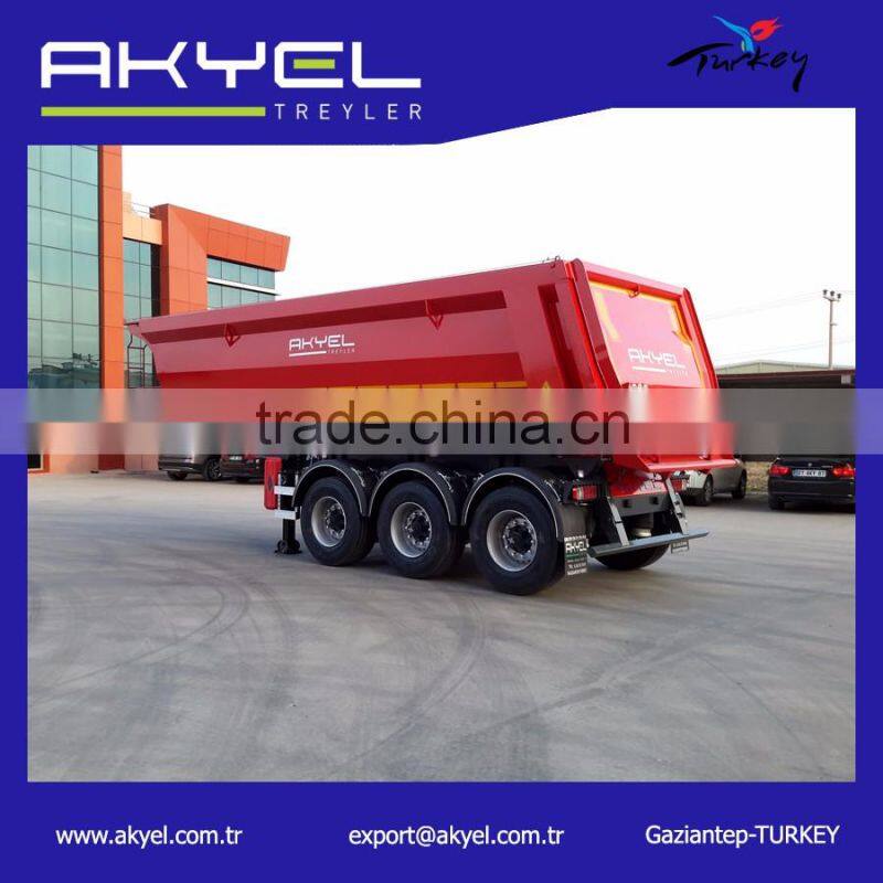 3 axle 60 Ton tipper truck /Semi Trailer on sales