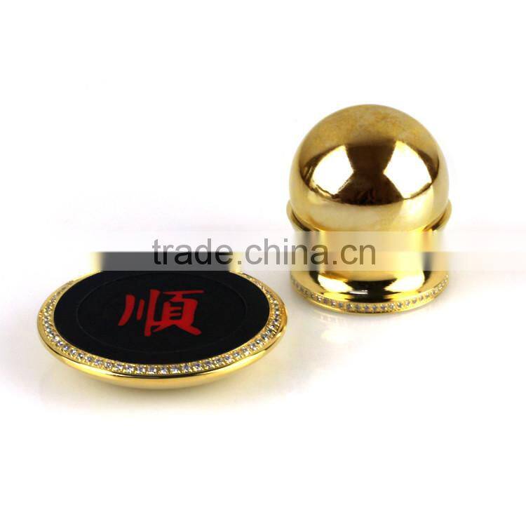 2016 China new product real gold plating cae mobile holder with diamond